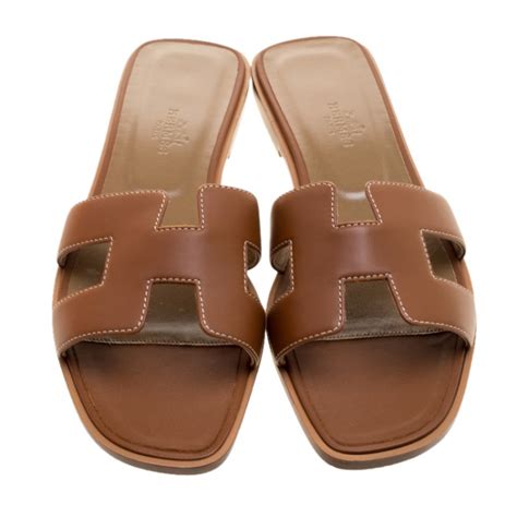 hermes flat brown sandals|Hermes sandals with heels.